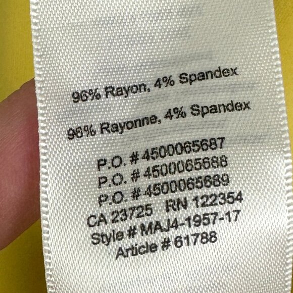 Wilfred Yellow Top Luciole Wrap Around Tank Balletcore Size XXS Mustard Yellow - Picture 9 of 14